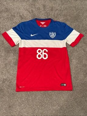 Nike 2014 “Bomb Pop” USMNT Soccer Jersey - #86 “Ballah”